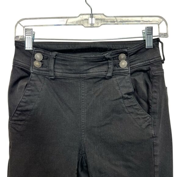American Eagle Next Level Stretch Jeans Womens 0 Regular Hi Rise Jegging Black - Picture 1 of 12